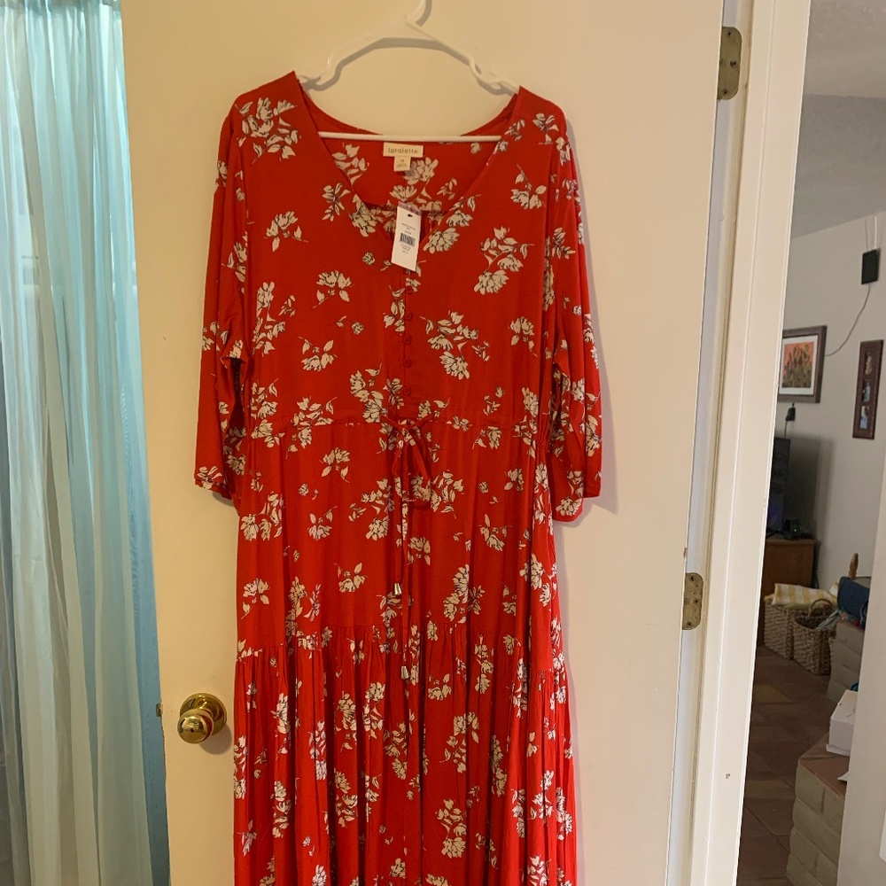 NWT Loralette "Endless Sun" Maxi Dress sz 18